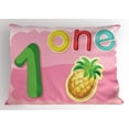 thumbnail image 1 of Number Pillow Sham First Year Celebration One Sign with Pineapple Kids Baby Nursery Playroom Birthday, Decorative Standard Size Printed Pillowcase, 26 X 20 Inches, Multicolor, by Ambesonne, 1 of 2