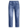 thumbnail image 6 of QSAWXQZ Womens Mid Waist Cropped Jeans Straight Leg Denim Pants Pockets Casual Trousers 2XL, 6 of 8