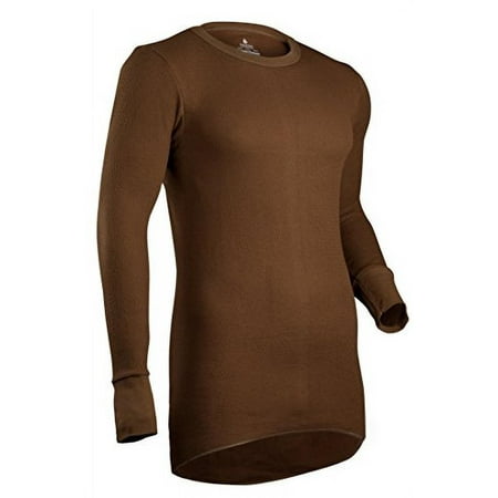 

Indera Men s Icetex Cotton Outside/Fleeced Polyester with Silvadur Inside Top Khaki X-Large