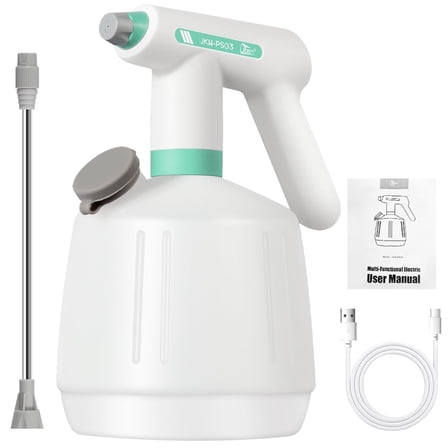 Uten Automatic Spray Bottle & Plant Mister, USB Rechargeable with Adjustable Nozzle for Indoor/Outdoor Plants, Gardening, Cleaning & Fertilizing, white