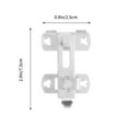 thumbnail image 2 of Mobutofu 1Pcs Slide Latch Stainless Steel Silver Window Lock for Family Use, 2 of 7