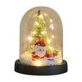 thumbnail image 6 of Mecorevxz Christmas Tree in Glass Dome Tabletop Christmas Tree with Lights in Glass Dome for Xmas Home Indoor Room Christmas Decorations Desktop, 6 of 6