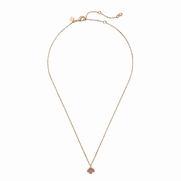 Kate Spade Everyday Spade Glitter Mini Pendant in Pink
