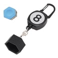 thumbnail image 1 of Pool Chalk Holder, Billiard Chalk Holder ABS Portable with Retractable Rope Buckle for Billiard Accessory, 1 of 7