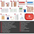 thumbnail image 3 of 115 Piece Hard-Shell Portable EVA Emergency Medical Kit, Suitable for Home, Travel, Outdoor, Camping, Office, Car, Hiking, and School (115 Pack), 3 of 4