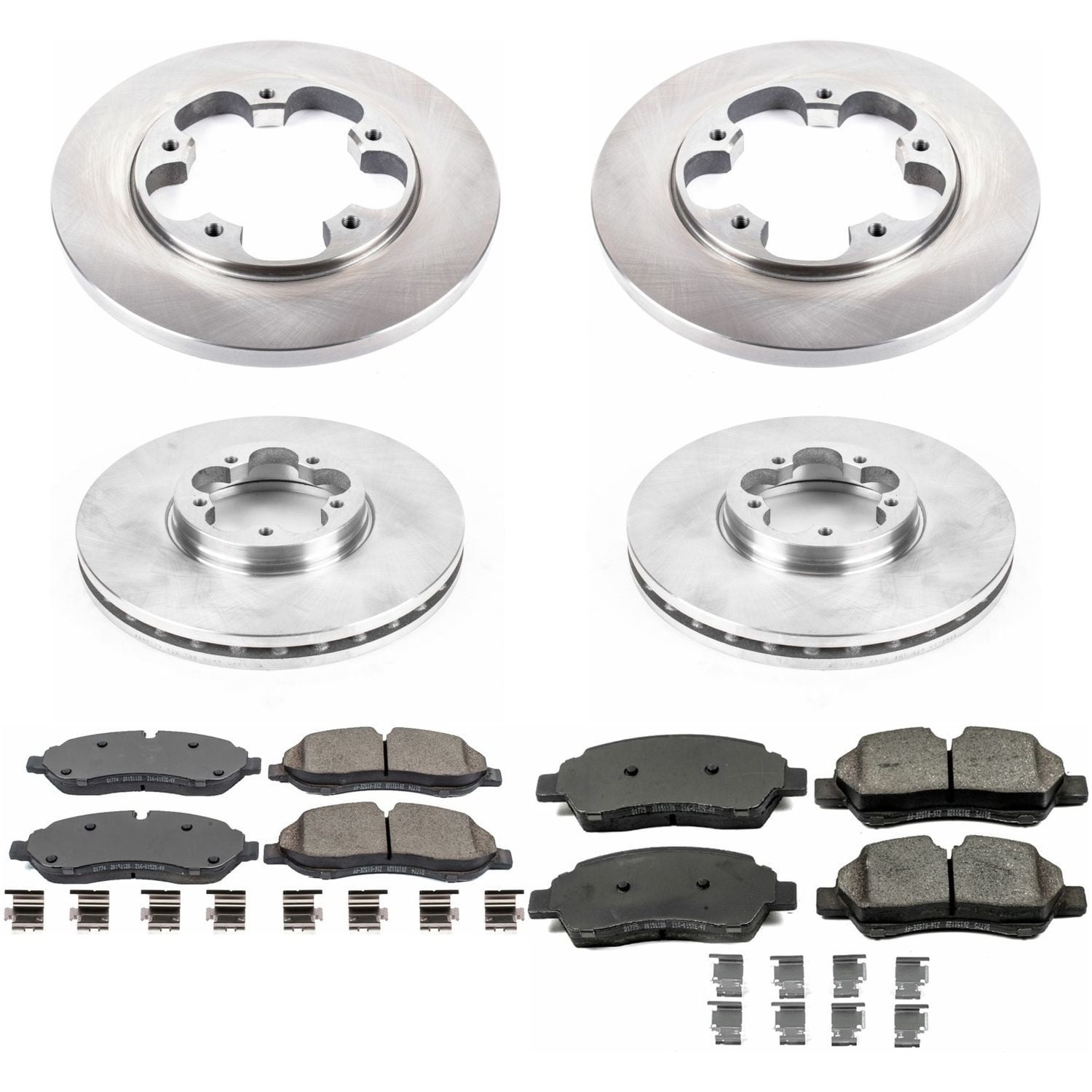 PowerStop Front and Rear Stock Replacement Brake Pad and Rotor Kit Fits: FORD Select Models KOE7235
