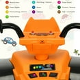 thumbnail image 5 of Gymax 12V Electric Kids Ride On Car ATV 4-Wheeler Quad w/ Music LED Light Orange, 5 of 9