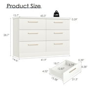 Nathaniel Home Modern 6 Drawer Dresser
