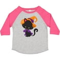 thumbnail image 3 of Inktastic Halloween Cat, Cute Cat, Black Cat, Witch Hat Boys or Girls Toddler T-Shirt, 3 of 5