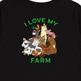 thumbnail image 4 of Inktastic I Love My Farm with Happy Farm Animals Boys or Girls Long Sleeve Toddler T-Shirt, 4 of 5