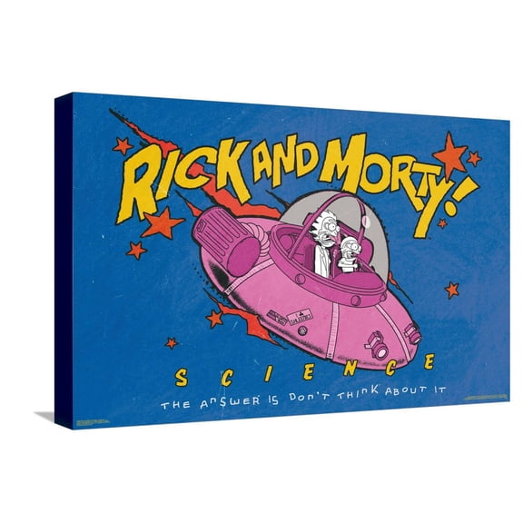 Rick and Morty: Bodega - Science Canvas Wall Poster, 14.725" x 22.375"