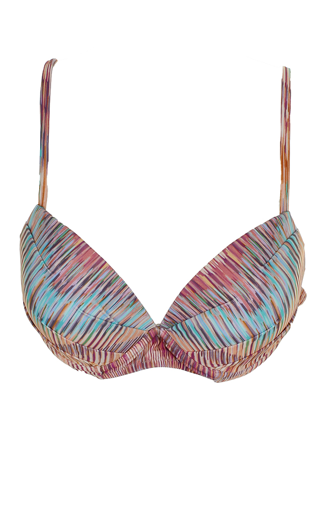 orange push up bikini top