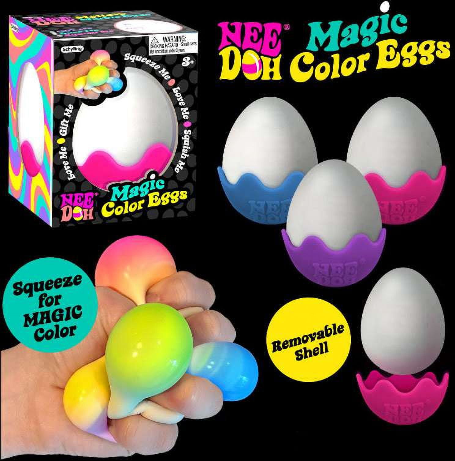 NeeDoh Magic Color Eggs Stress Ball (1 RANDOM Color)