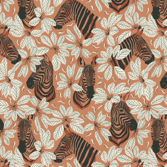 Happy Zebra amber winds quilt cotton RJR Fabrics Magic of Serengeti Sold by the Quarter Yard