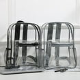 thumbnail image 2 of Mochila transparente impermeable de PVC, bolsa de almacenamiento de gran capacidad, mochila escolar para estudiantes, 2 of 6