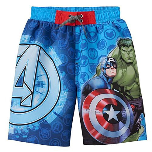 Boys Marvel Avengers Swimming Trunks Shorts Pants Ages 3 through to 12 New