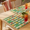 thumbnail image 4 of Placemat Set of 4 Tomato Carrot Placemats for Dining Table Hand Drawn Vegetable Strips Washable Table Mats for Kitchen and Party Decor Indoor & Outdoor Use, 4 of 8
