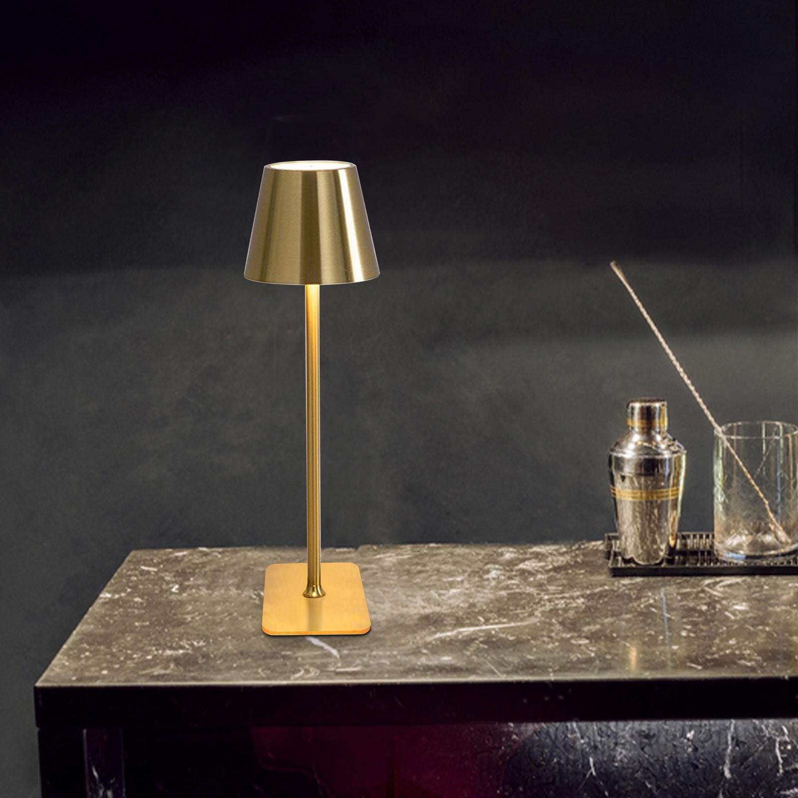 D Desk Lamp 1500Mah Rechargeable Battery Led Table Lamp 3 Color Dimmable Touch Control For Bedroom Reading Office Bar Cordless