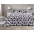 thumbnail image 1 of Abstract Comforter & Sham Bedding Set, Surreal Group of Leaf Like Motifs Funky Composition, 3 pcs Duvet Set Microfiber Filling Quilt, 5 Sizes, Purpleblue Dark Fuchsia, by Ambesonne, 1 of 4