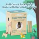 thumbnail image 2 of Pet waste bags, 1.5 mil, eco-friendly and biodegradable, dog poop bags, thickened and durable, blue, 18 rolls, 1.5 mil thick + patterned gray dispenser + hands-free clip basket., 2 of 4
