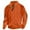 B-Orange, variant on Men's Cable Knit Pullover Sweater Casual Long Sleeve Stand Collar Button Knitted Sweaters