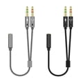 thumbnail image 5 of 3.5mm Female to 2 Male Mono Stereo Y-Cable Splitter Compatible for Home Stereo, 5 of 6