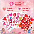 thumbnail image 4 of Stickers de corazones Anor Wishlife, 288 piezas, San Valentín, 4 of 6