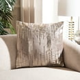 thumbnail image 3 of Safavieh Prasla Pillow Pillow, Taupe / Gold, 1'-6" X 1'-6" , Square, 3 of 5