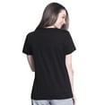 thumbnail image 2 of Women's G-III 4Her by Carl Banks  Black William Byron Batter Up V-Neck T-Shirt, 2 of 2