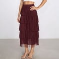 thumbnail image 5 of Daolelai Women's Fashionable and Elegant Tassel Comfortable Slim-Fit Versatile Skirt, 5 of 6