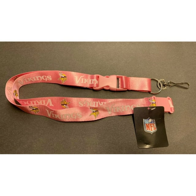 Minnesota Vikings Lanière Rose avec Loquet de Sécurité