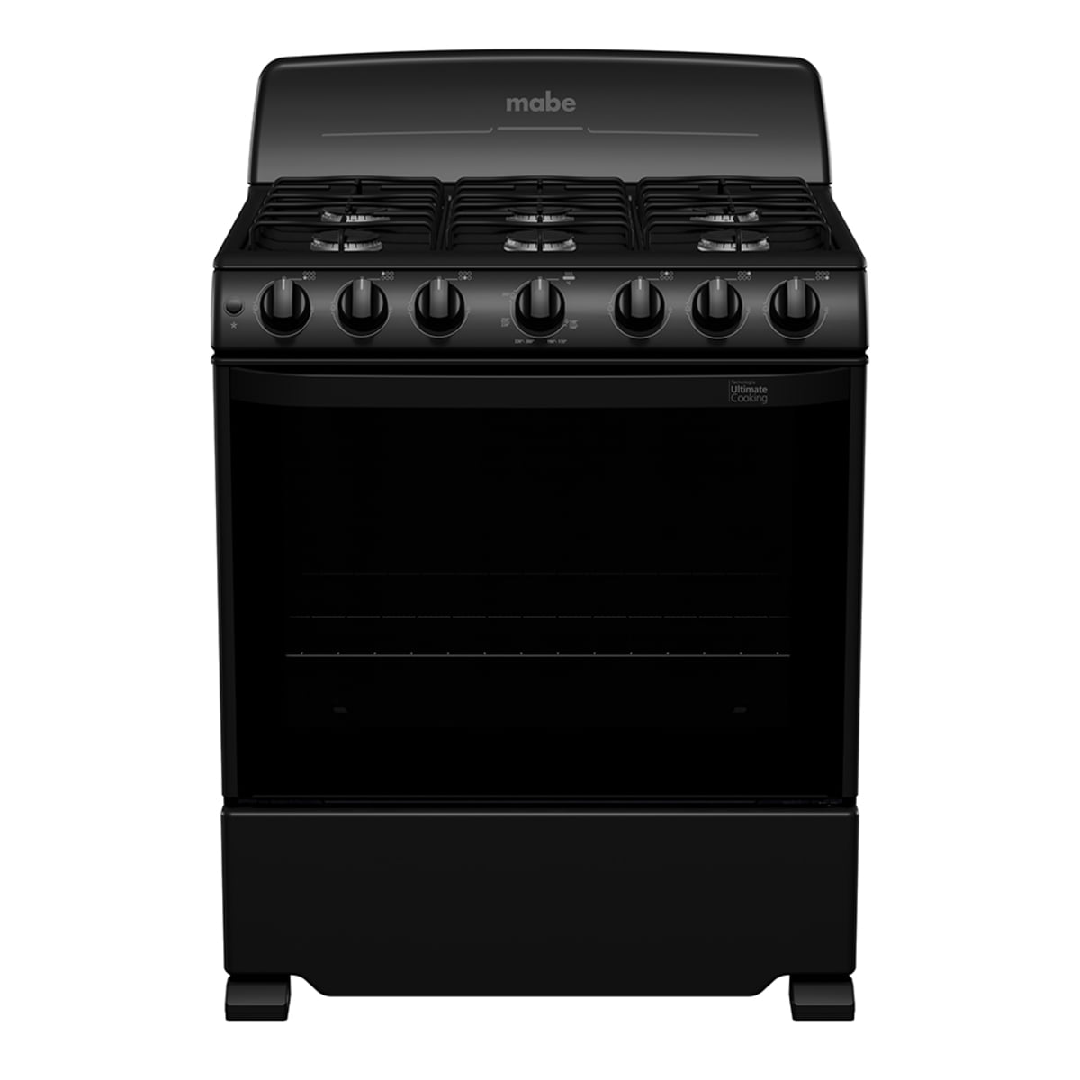 Estufa de Piso 76 cm (30 pulgadas) Negra Mabe - EM7630BAPN2
