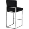 thumbnail image 2 of Meridian Furniture Giselle 26"H Velvet Counter Stool in Black, 2 of 5