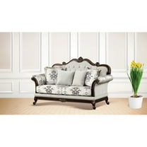 Button White Wood Couch - Elegant For Classic Living Room Style Traditional In