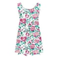thumbnail image 6 of Edvintorg Floral Dress for Girls Summer Casual Loose Stretchy A Line Dresses Cute Crewneck Sleeveless Tank Sundresses with Pocket Beach Vacation Clothes 3-14 Years, 6 of 7