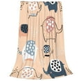 thumbnail image 2 of Pofeuu Cute Ink Drawn Elephants Print Ultra-Soft Micro Fleece Blanket,for Bed Or Sofa,All Season Throw Blankets Flannel Blanket-60"x50", 2 of 7