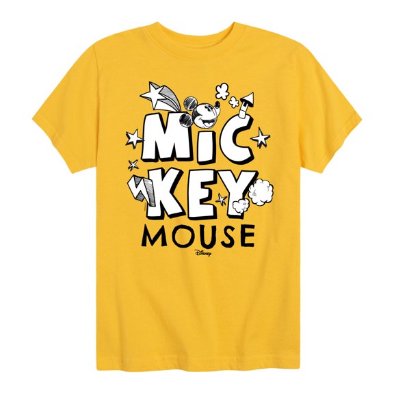 Disney - Mickey Mouse Doodle Short Sleeve Graphic T-Shirt