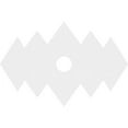 thumbnail image 2 of 14"W x 9 3/8"H x 4"ID x 4 1/4"C x 1"P Zoe Architectural Grade PVC Contemporary Ceiling Medallion, 2 of 7