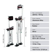 VEVOR Drywall Stilts Aluminum Tool Stilts 18-30 Adjustable Painting Taping