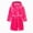 H339-Hot Pink, variant on NOLDARES Hooded Herringbone Boy's And Girl's,Fleece Soft Spa Kimono Long Robe, Kids Comfy Sleepwear Bathrobe(H339-Hot Pink)