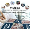 thumbnail image 3 of Custom Blanket with Photos Text，Customized Blanket Image Throw, Personalized Photo Blankets for Men Women Wife Husband Son Daughter Friend Birthday Christmas Day Wedding Memorial Gift Blankets, 3 of 5