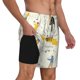 thumbnail image 2 of Balery Golf Icons And Golfer Bañador para hombre, shorts de playa de secado rápido con entrepierna y forro de compresión-Medium, 2 of 6