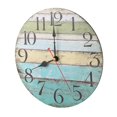 thumbnail image 2 of Reloj de pared vintage, reloj decorativo que no hace tictac, para sala de estar, hogar, oficina, decoración de pared (estilo 2), 2 of 10