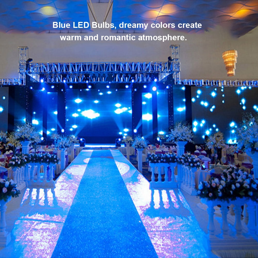 LED Blue Lights Bulb, 7W A19 Led Bulb (60Watt Equivalent), E26 Medium Base, 6 Pack