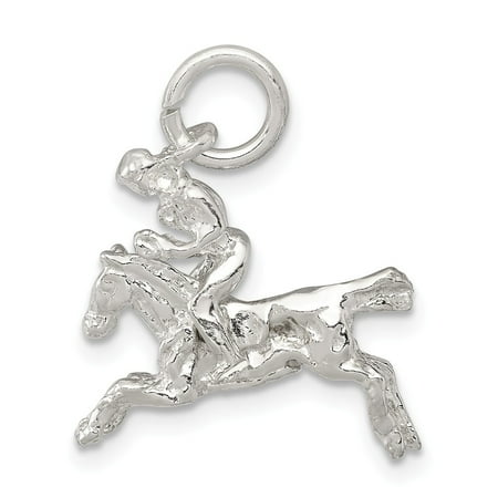FB Jewels Sterling Silver Moveable Bronco Charm