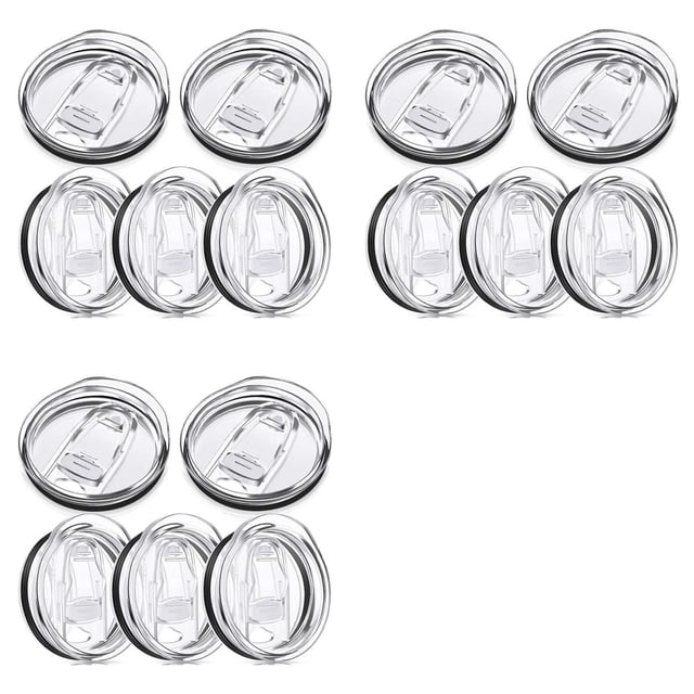 15X Tapas de Repuesto Delgadas de 20 Onzas Tapas de Repuesto para Vasos Tapas de Plástico Resistentes una Salpicaduras Tapas Delgadas una Prueba de Derrames