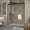 Black2 72x60, variant on Senfot Large Sliding Glass Shower Door 72x48 Inch 6mm Tempered Glass Easy-Clean Coating Smooth Quiet Rollers Frameless Bathroom Shower Door Black
