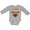 AC-Heather Grey, variant on Chiweenie Dog Gift Boys or Girls Long Sleeve Baby Bodysuit