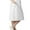 White, variant on Adar Universal A-Line Patch Cargo Pocket Scrub Skirt