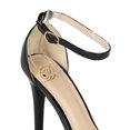 thumbnail image 4 of Delicious CC94 Women Patent Leatherette Open Toe Ankle Strap Stiletto Sandal Pump, 4 of 5